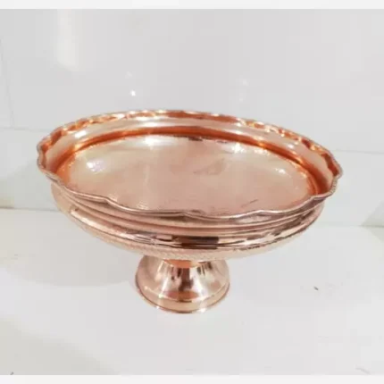 Copper fruit bowl