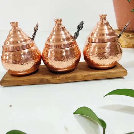 Copper spice rack