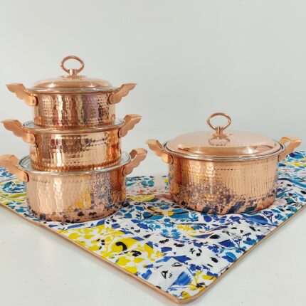 سرویس قابلمه مسی4 تیکه نانو ارسال رایگان