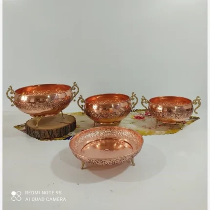 Copper serving dishes