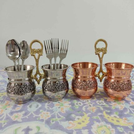 Copper spoon holder